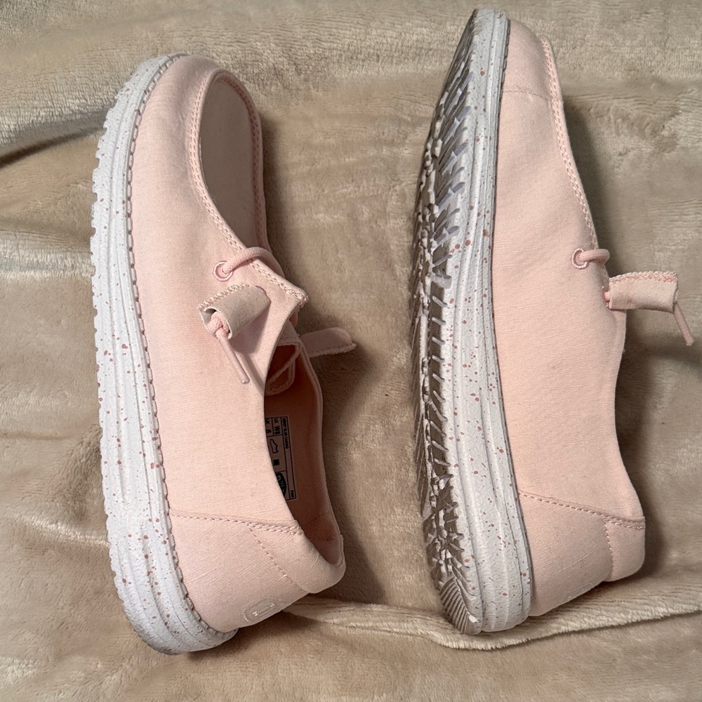 Hey Dude Light Pink Loafers - Picture 6 of 7